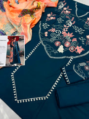 Dhanak 3PC – Heavy Embroidered Collection