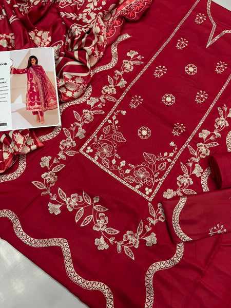 Dhanak 3PC – Heavy Embroidered Collection