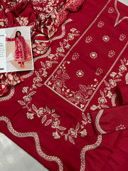Dhanak 3PC – Heavy Embroidered Collection