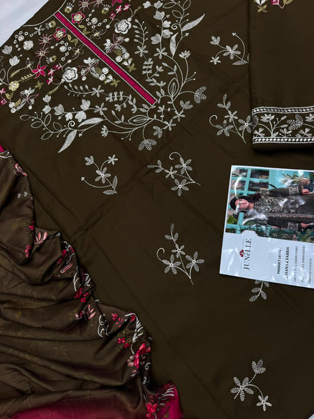 Dhanak 3PC – Heavy Embroidered Collection