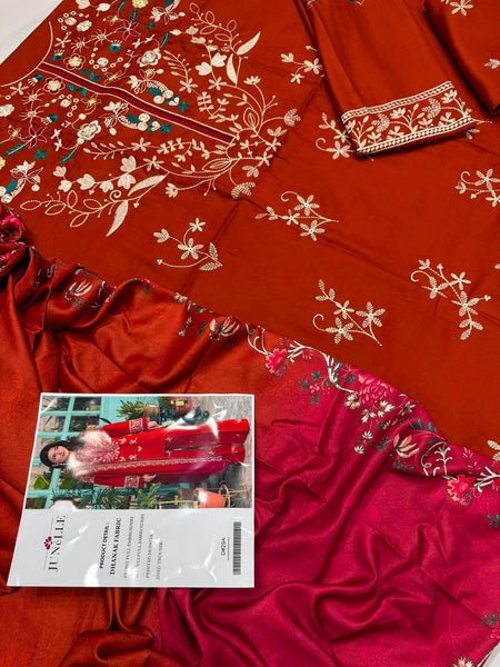 Dhanak 3PC – Heavy Embroidered Collection