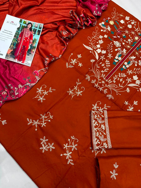 Dhanak 3PC – Heavy Embroidered Collection